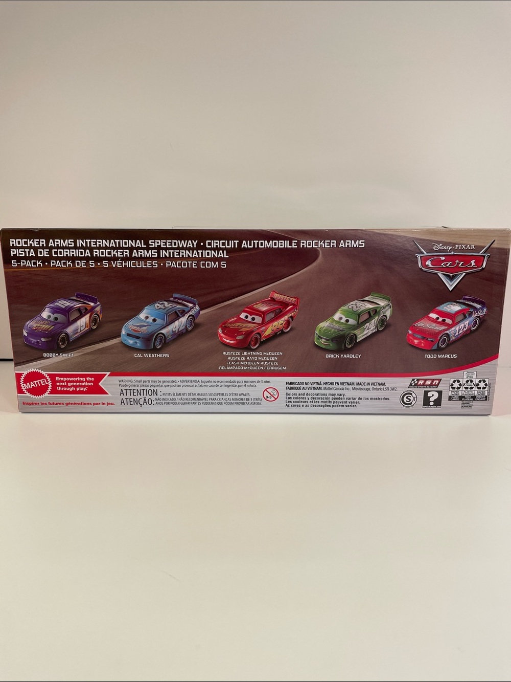 Mattel Disney Pixar Cars 5-Pack - Blue, Green, Red, Light Blue, Red - Picture 2 of 2